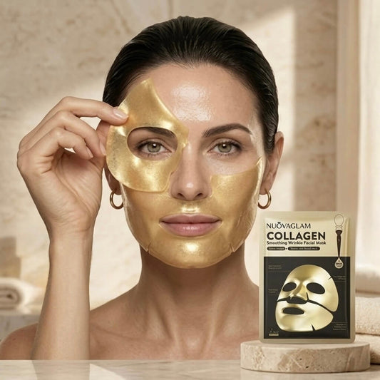 NuovaGlam™ Maschera Hydrogel al Collagene Dorata