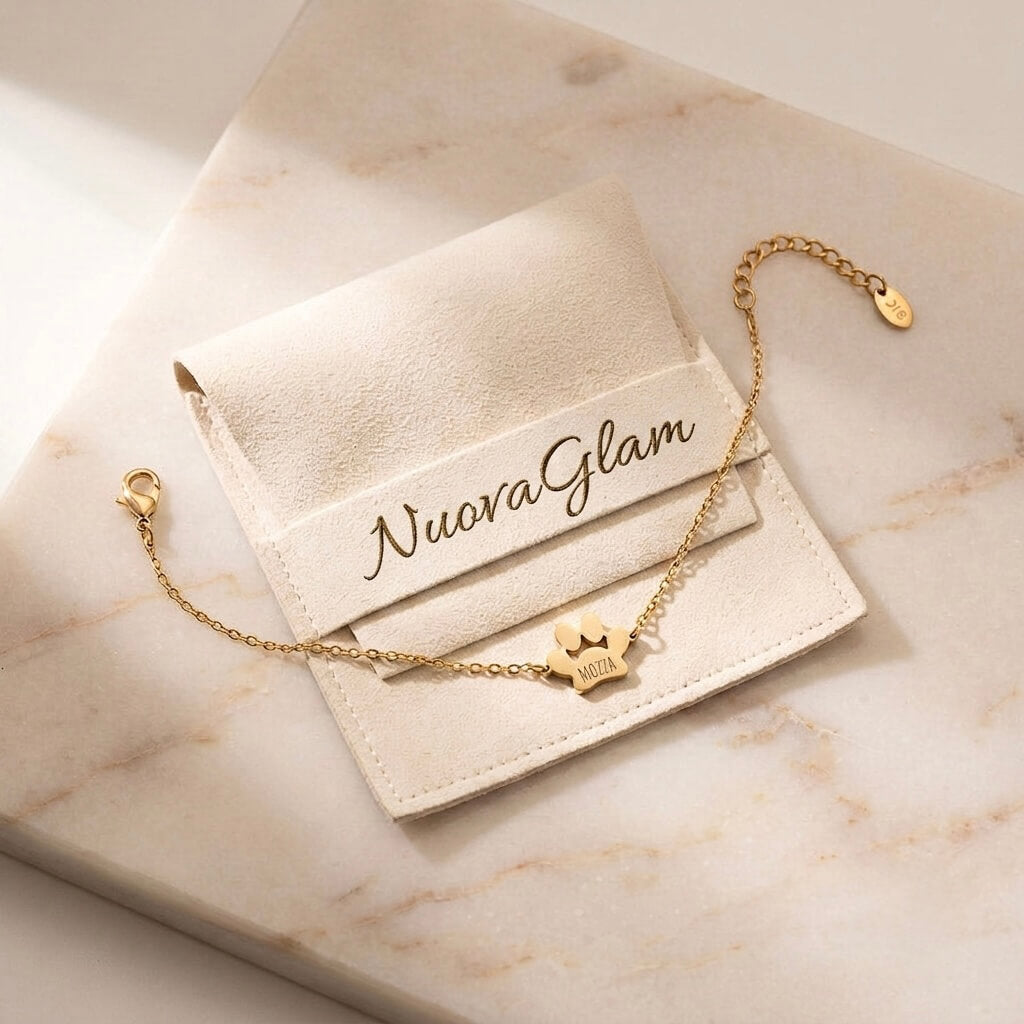 Paw Print of Love Bracelet | Personalised Engraving — NuovaGlam™