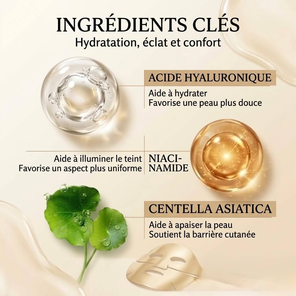 Masque hydrogel au collagène doré NuovaGlam™
