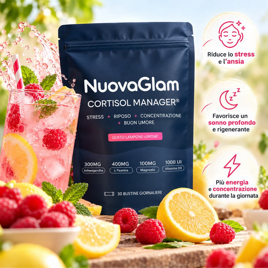 NuovaGlam Cortisol Manager gusto lampone-limone - benefici principali